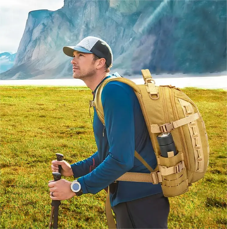 Direct Sales from Manufacturer Waterproof 36-55L Outdoor Tactical Backpack for Climbing Casual Tours Camping Laser Navigation