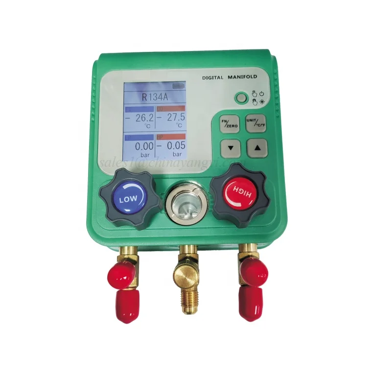 New Series Digital Manifold Gauge Car Air Conditioning Digital Refrigerant Pressure Gauges Pressure Tester Vacuum Meter