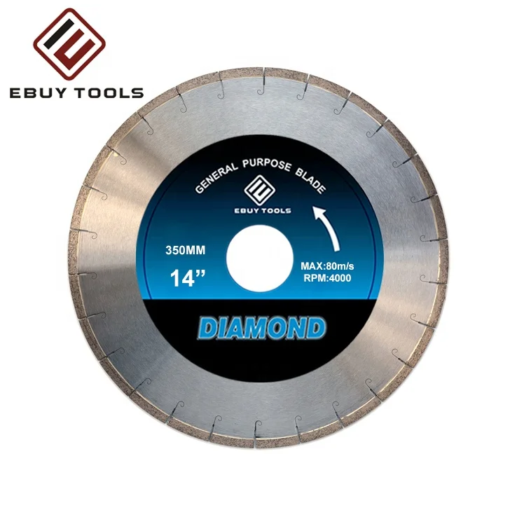 Chinese  Factory Great Quality Cutting Blade Dry or Wet Laser Welded Saw Blade For Concrete Stone Brick