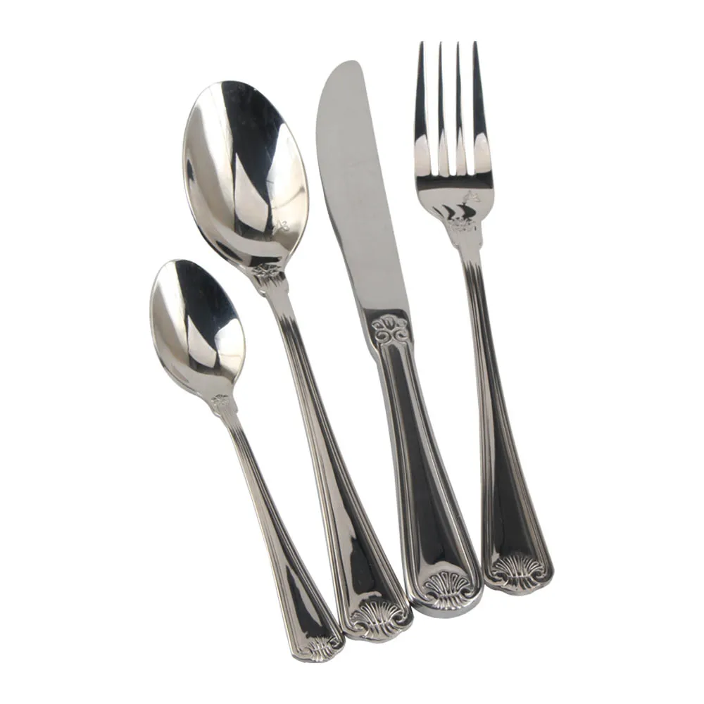 Fancy Metal Heavy Weight Flatware Tableware Set Dishwasher Safe Flatware Set