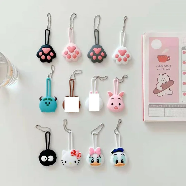 Free Shipping for Airtag Case Hello kitty Monster Inc University Daisy Donald duck Key chian Locator GPS Tracker