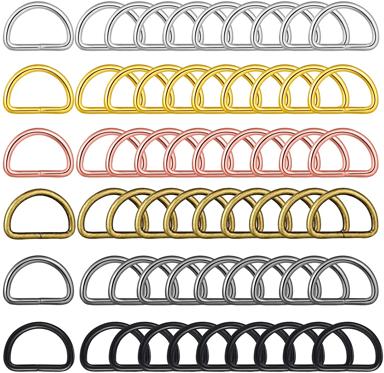 wholesale   manufacturers price 4 cm D-Shape   metal d ring buckle