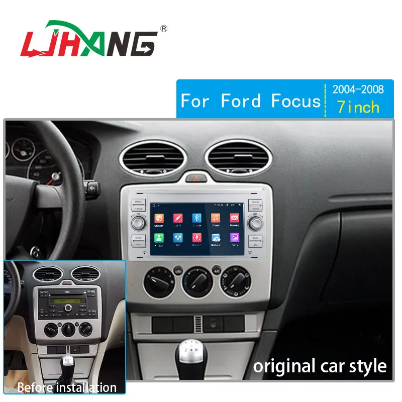 Android 12 4+64G car dvd player For Ford Mondeo Focus Transit C-MAX S-MAX Fiesta 2006 multimedia stereo radio gps navigation