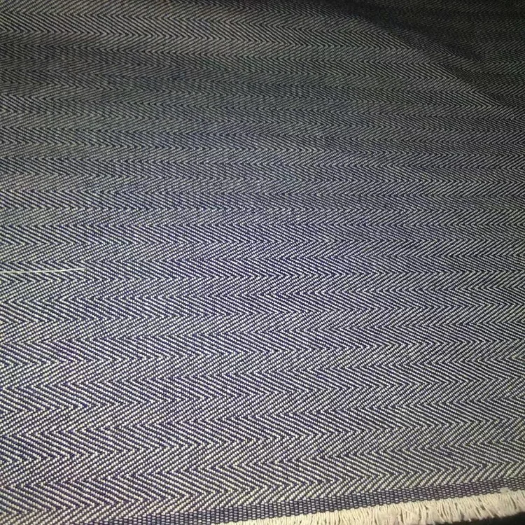 Customized Cotton Herringbone Selvage Denim Fabric Embroidery Raw Denim Fabric