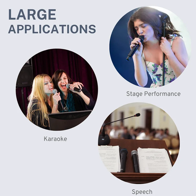 Panvotech pu-520 Long Distance Church Handheld Speech Cordless Professional Uhf Wireless Microphone