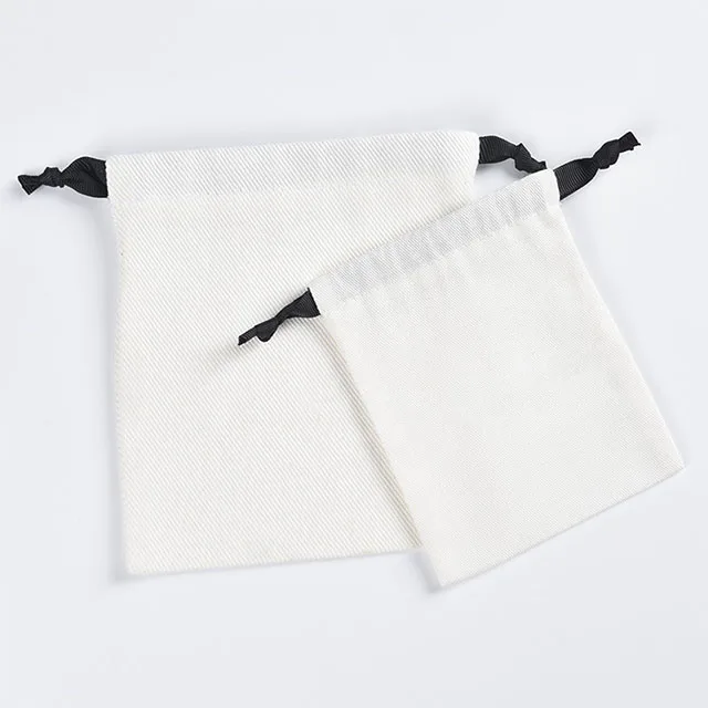 Eco-friendly Reusable Organic Cotton Muslin Candle Soap Packaging Bag Gift Drawstring Dust Pouch