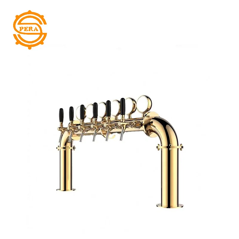 Great 4 6 8 holes U shape beer  tower dispenser with s and LED lights