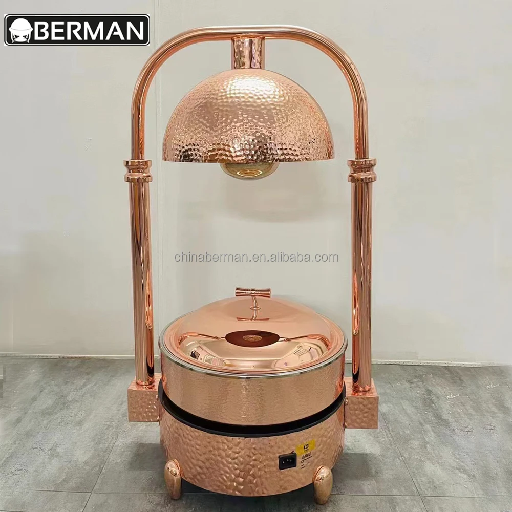 Other hotel & restaurant supplies electric chafing dish rose gold stainless steel buffet warmer set induction chafing dish