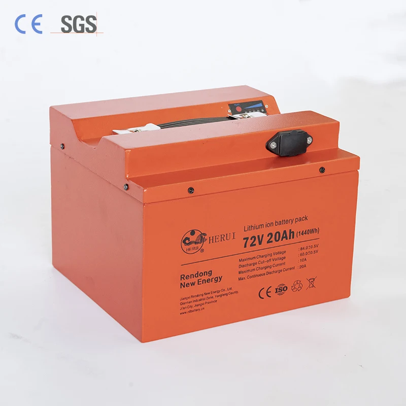 Factory Price Lithium 72v 20ah Lithium Ion Lifepo4 Battery with Charger