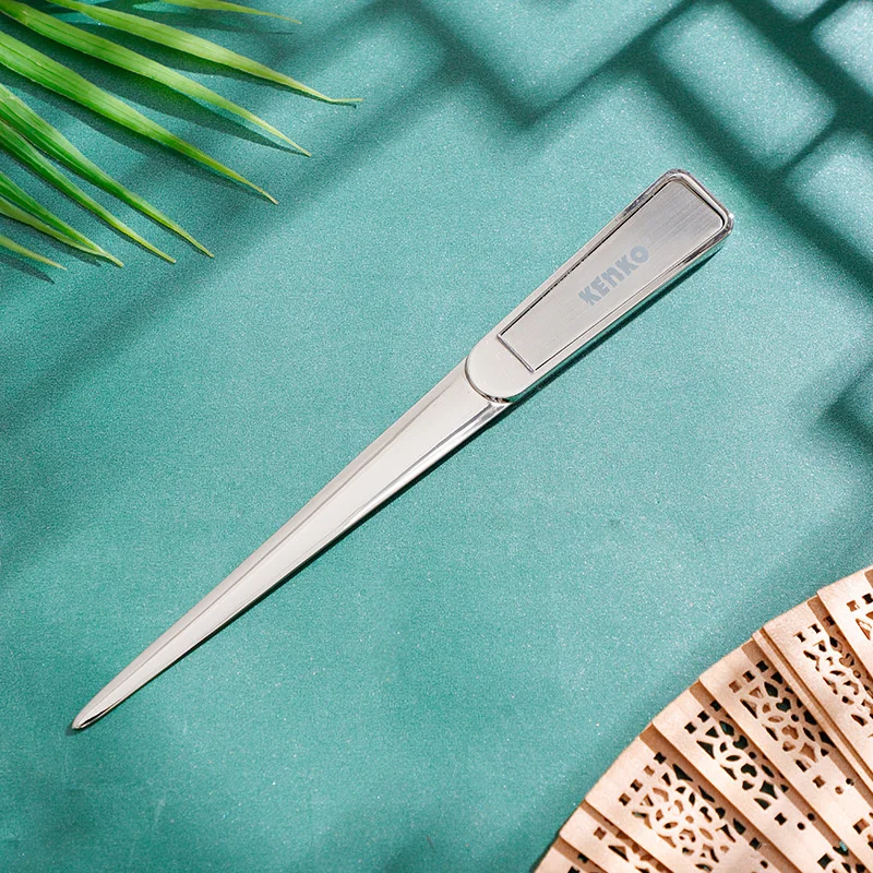 Personalized Design Custom Logo Nickel Plated Zinc Alloy Manual Letter Opener