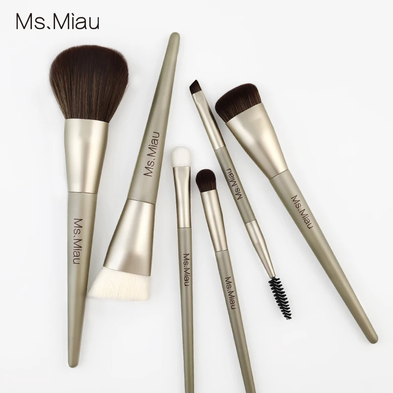 BELLEZA Double-ended eyebrow brush high quality handmade makeup brush set