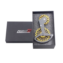 2021 top fashion RACEWORK carbon fiber ceramic rear derailleur 17t pulley suitable for Shimano R8000/9100/9150/8050