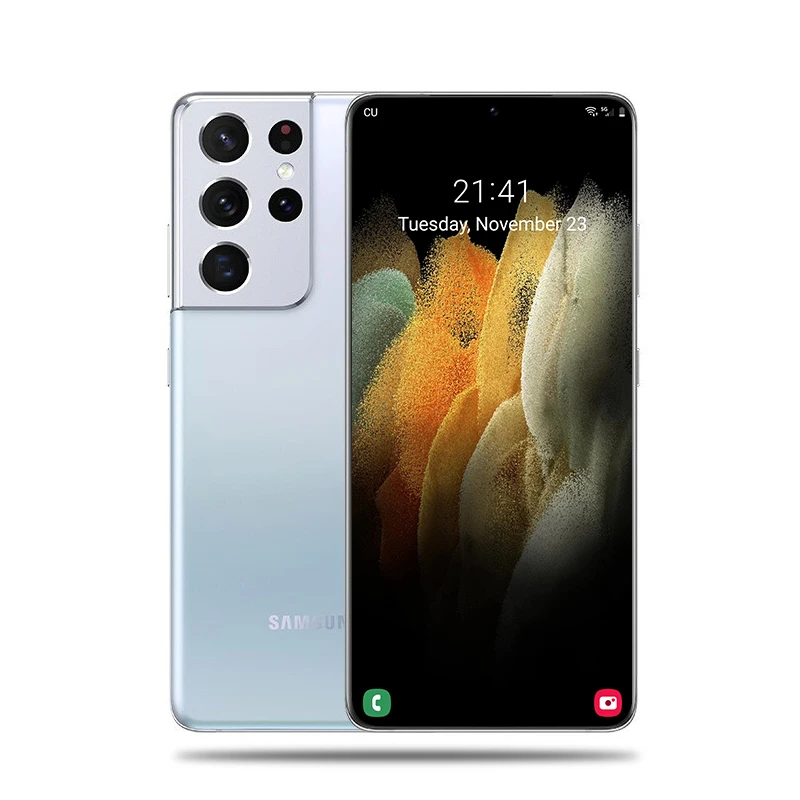Совершенно новый смартфон Samsung S21 Ultra 5G 6 8 дюйма Android 11 глобальная версия 16 ГБ + 512 оригинальные разблокированные мобильные