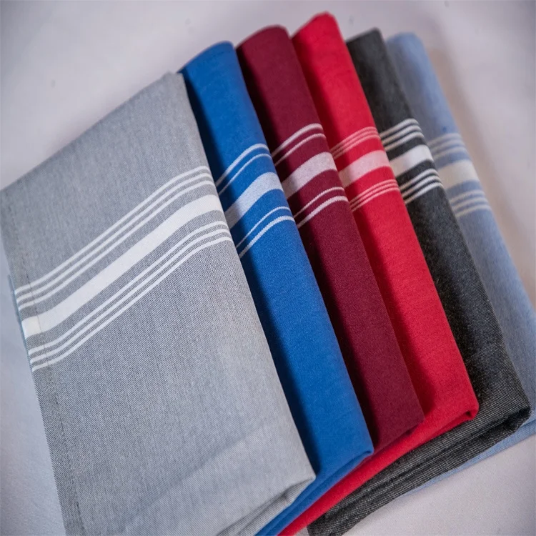 Baby Blue Reversed bistro striped napkin Blue Chambray Stripe Bistro Napkin
