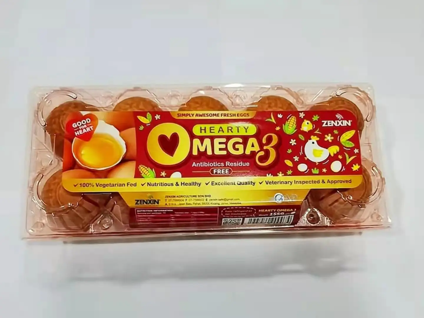 
High-quality Table Chicken Eggs Zenxin Antibiotic Free Omega-3 Eggs 
