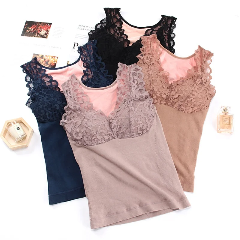 
 Высококачественный зимний теплый жилет, женское кружевное сексуальное термобелье, оптовая продажа, бархатный плотный теплый жилет  