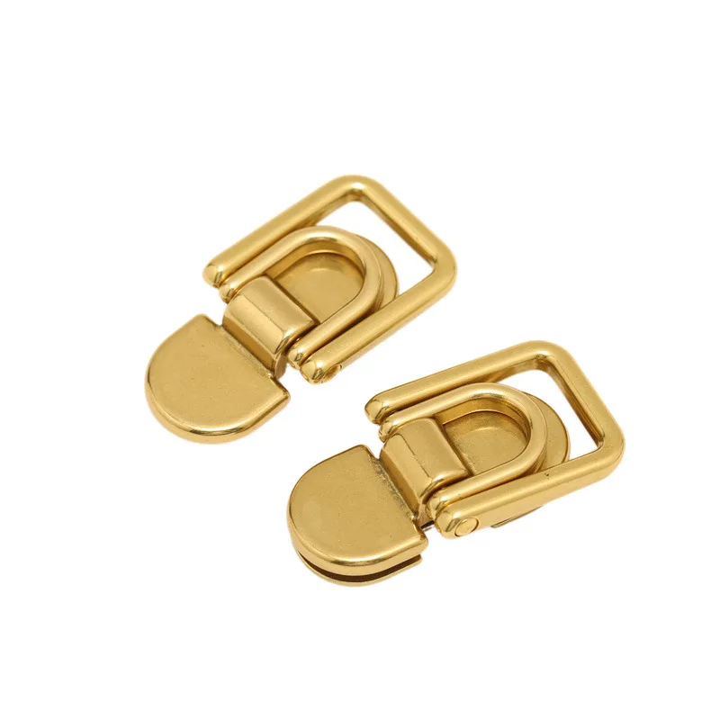 Carosung Wholesale High Quality Bag Hardware Double Ring Connector Buckles Purse Suspension Clasp Metal Bag Side Clip Buckle