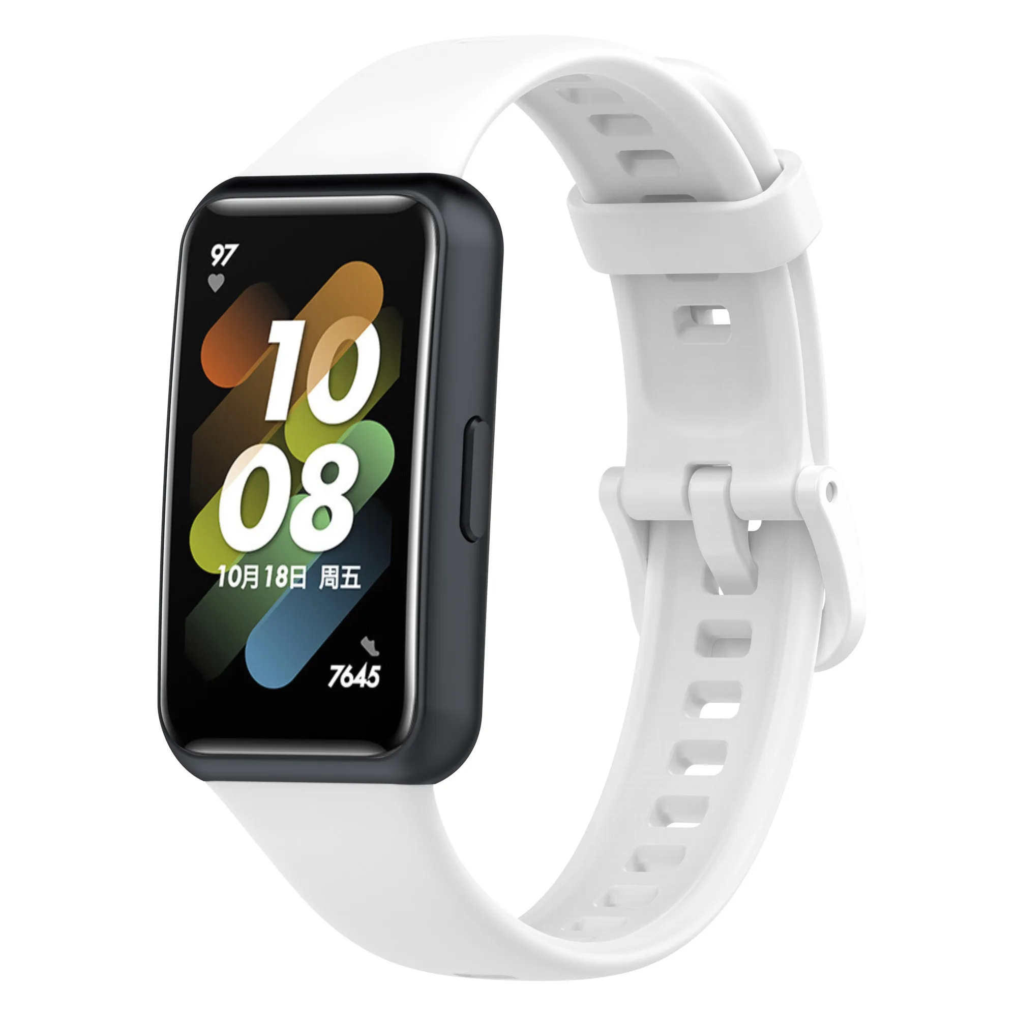 Silicone Watch Strap For Huawei Honor Band 7 Smartwatch Belt Wristband Sport Bracelet Accessories TPU Watchband For huawei band7
