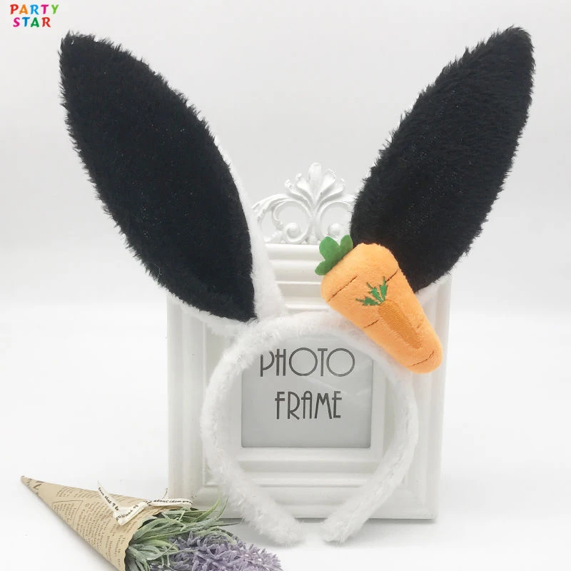 Plush Rabbit Ears Radish Christmas Polyester Girls Cartoon Hair Accessories Headband