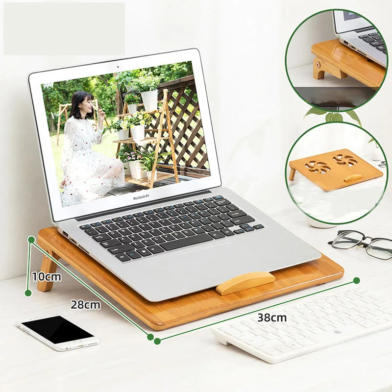 
AliGan laptop radiator desktop foldable stand increased support bracket base bed desk simple student home 