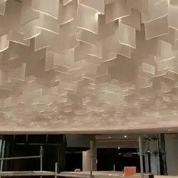 Acrylic Drop ceiling tiles modern artistic hall commercial Suspended Interior decorative led chandelier plexiglass ceiling tiles