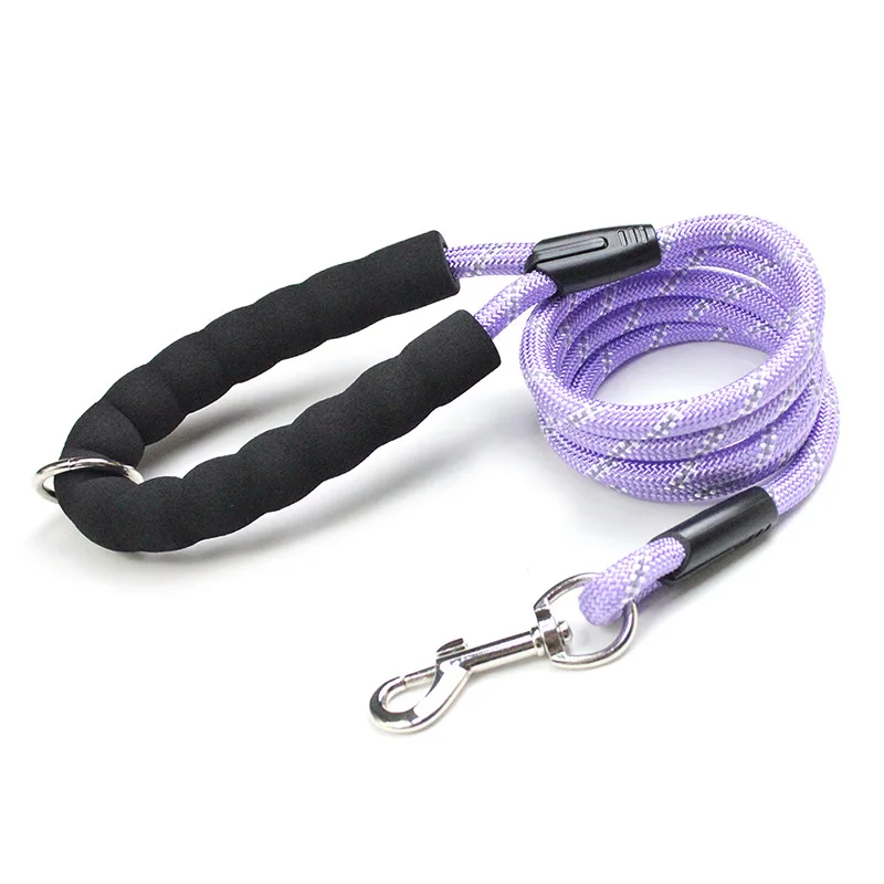 Dog Leash Reflective Round Leash Comfortable Handle Dog Leash Small And Medium-Sized