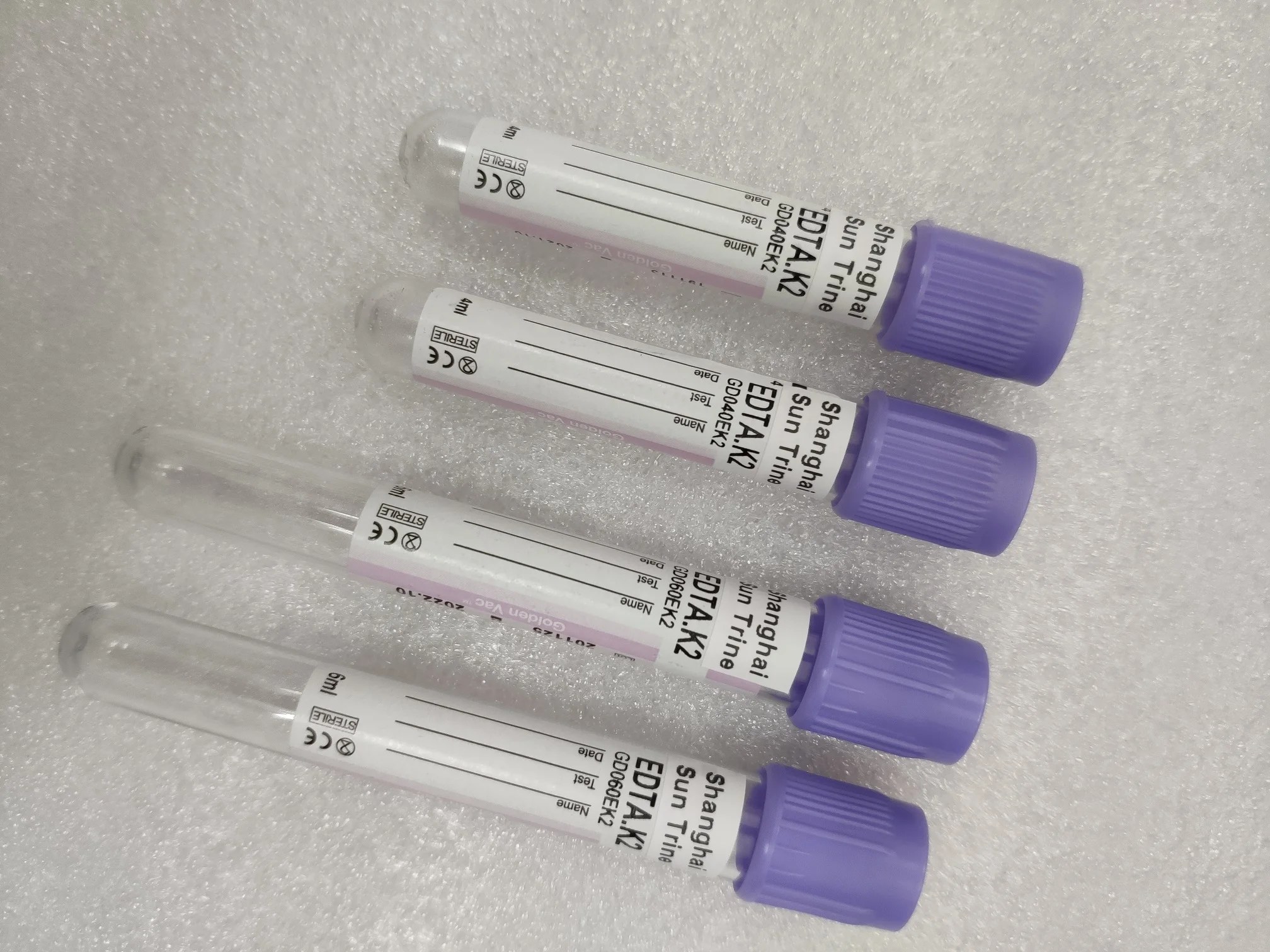 Blood Collection EDTA K2 K3 Tube for Medical Test