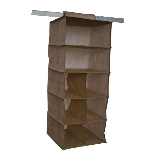 Hot selling 5 shelf hanging clothes closet organizer