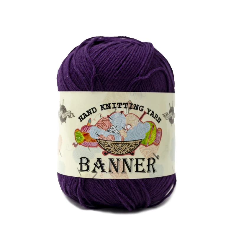 Вязание 100% чистого хлопка, пряжа ручной вязки 8PLY