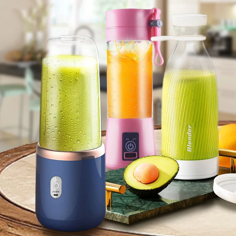 Portable Juicer Rechargeable Mini Battery Powered Blender Travel  Milkshake Juicer Mini Portable Juicer