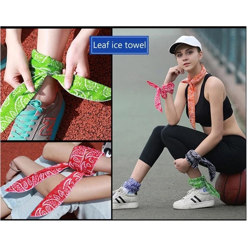 Wholesale custom reduce temperature moist cool ice pack scarf neck cooler Ice scarf