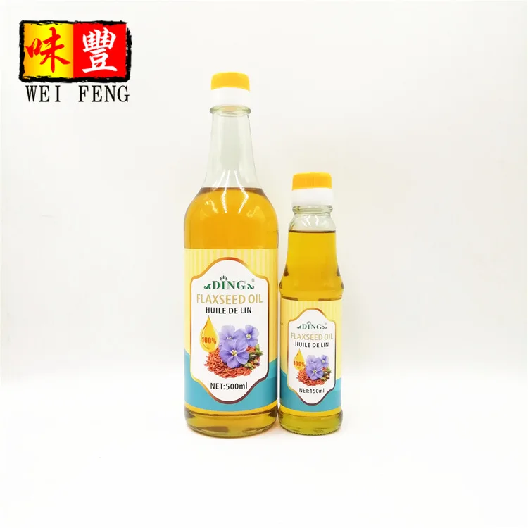 Chinese Bulk Bottled 100% Pure Flaxseed Oil Price Refined Linseed Oil Cold Pressed