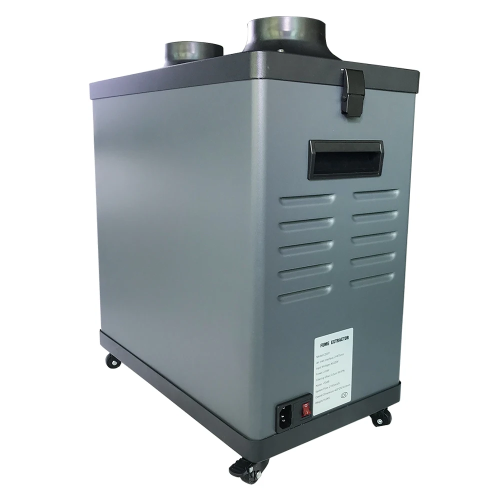 C200Y Flexible double arms filtering soldering fume extractor