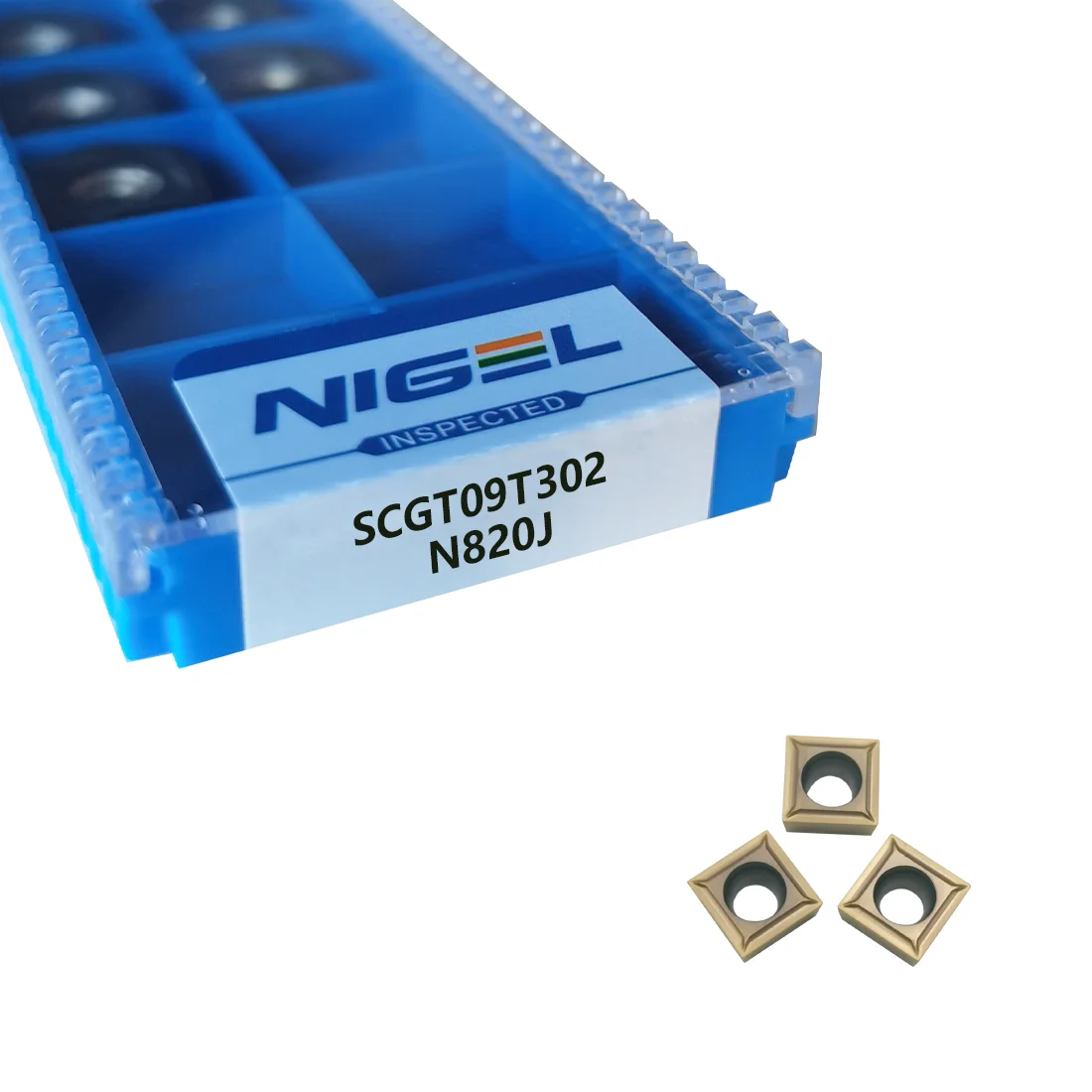 NIGEL Square inserts Carbide Inserts Cutting Tool Aluminum Inserts Internal Turning Tool SCGT09T302 Carbide Wood Turning Tools
