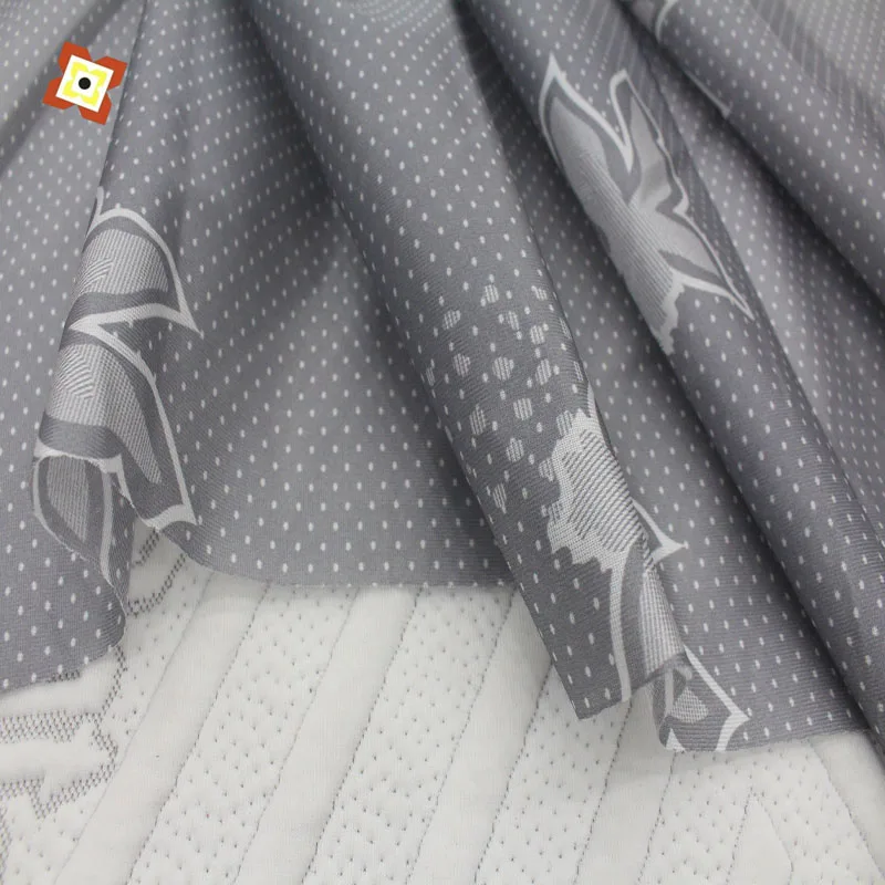 Factory direct sales 210cm wide warp knitted printed mattress fabric polyester superfine fiber fabric printed woven fabric