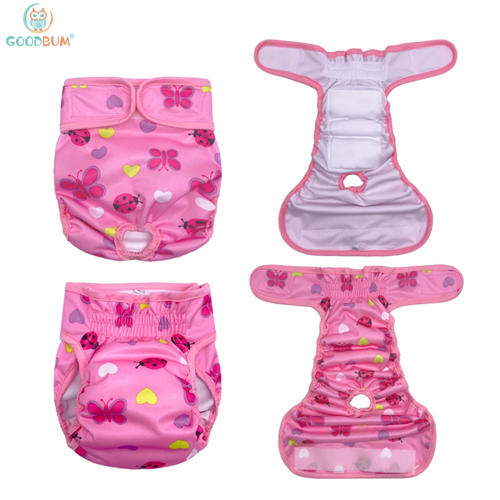 Reusable Dog Diaper Pant Physiological Pants Washable Female Girl Dogs Shorts Pants Absorbent Pets Underwear Sanitary Panties