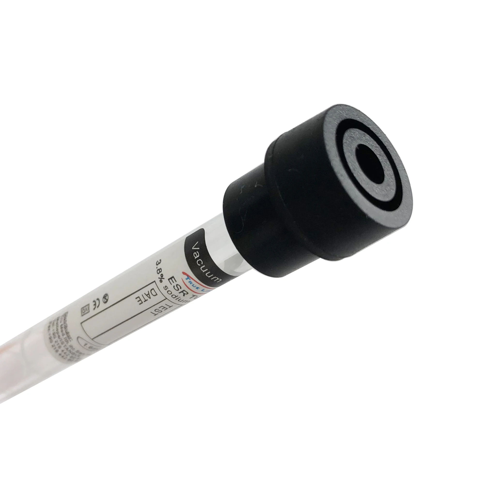 Medical Disposable glass Glass Vacuum black Esr Vacutainer blood collection esr fast tube