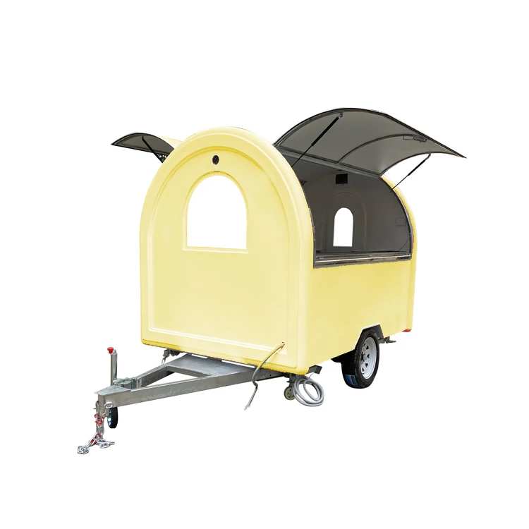 2021 new design charming appearance mobile outdoor hot dog food cart hot dog food trailer hot dog food truck
