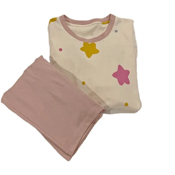 Pajamas ladies spring and autumn lovely leisure comfortable large round neck long sleeve home clothes set