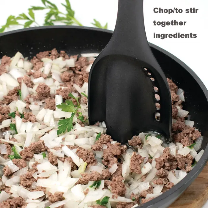 Professional All-in-1 Kitchen Tool Chop/Stir/Drain Eco-Friendly Plastic Handle Modern Design