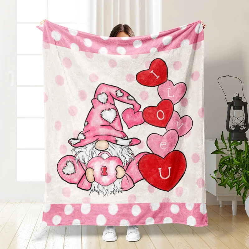 Фланелевое одеяло для дивана 50x60