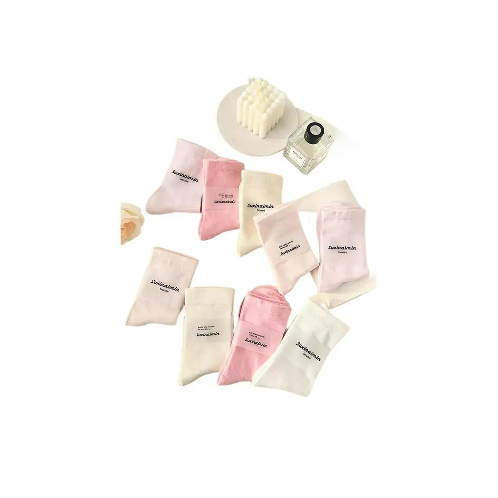 Socks For Women Yoga Custom Logo Cotton Men And Wo Lady Teen Tube Girl Thigh High In Nylon Sport Women Rose Tight Stocking