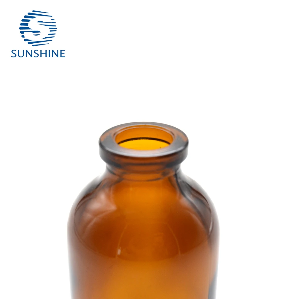 30ml amber glass vial injection glass bottle for antibiotic veterinary use
