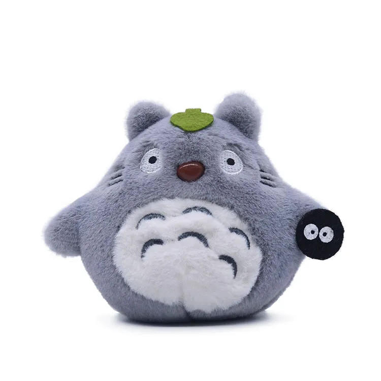 Лидер продаж аниме персонажи лист Тоторо плюшевый брелок игрушки Мультяшные мягкие милые плюшевые фигурки
