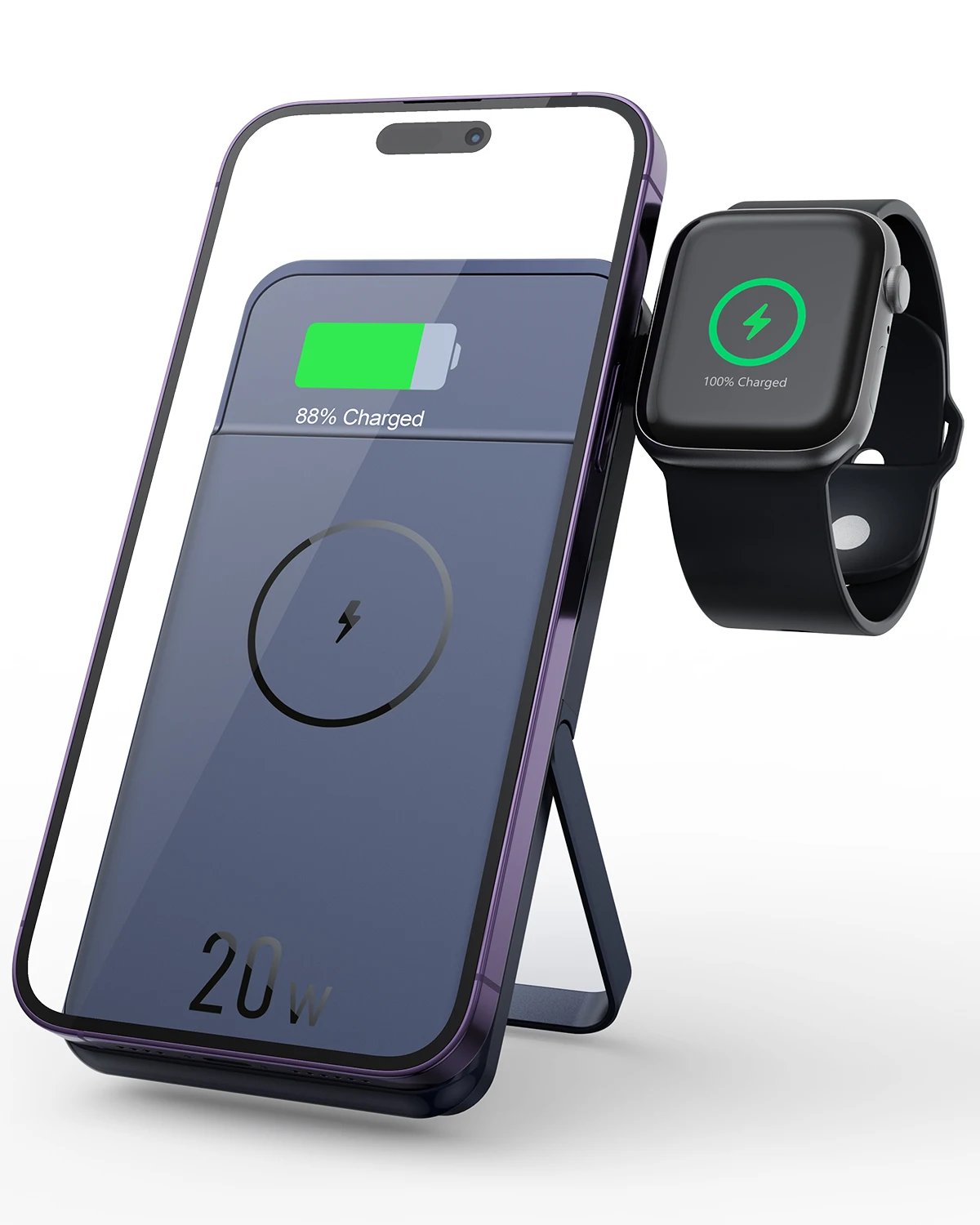 Power Bank Stand 10000mAh Portable Slim Wireless Mini Mobile Phone Fast Charger for Customizable Logo Accept Customization