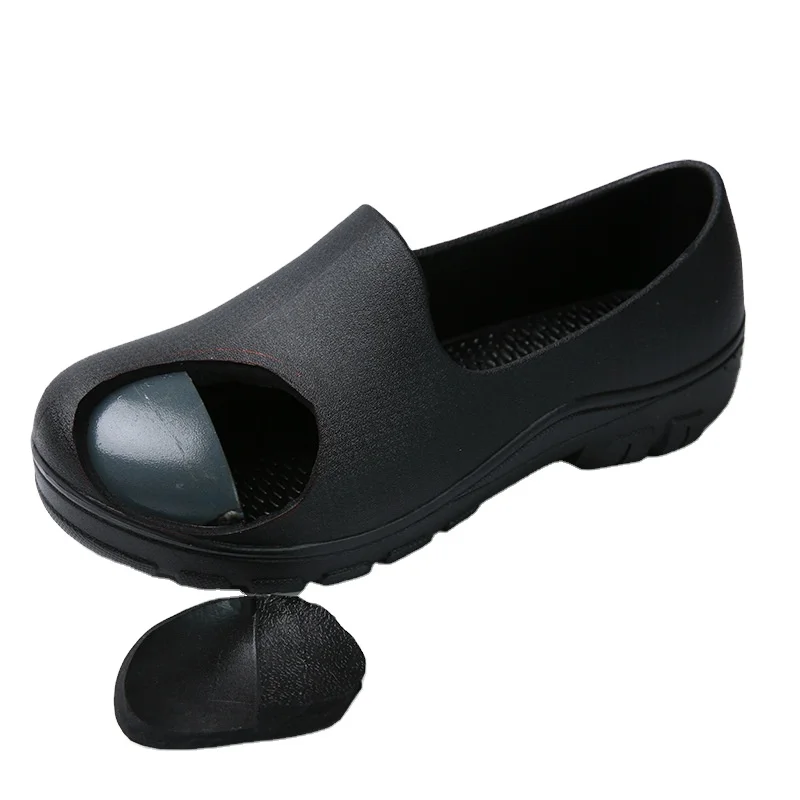 Hotel work shoes chef shoes anti-static Anti-smash Anti-puncture Steel Toe Work Safety Shoes For Men