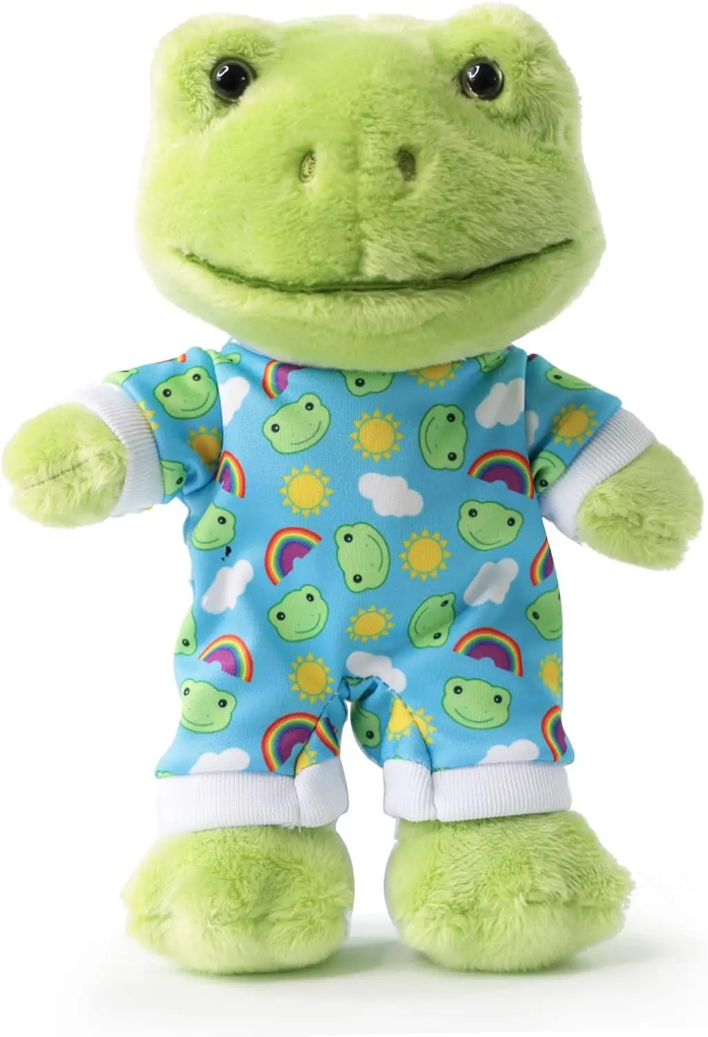 Hot Sell Green Frog Plush With Cloths Toy Stuffed Animal Toys Gift For Kids