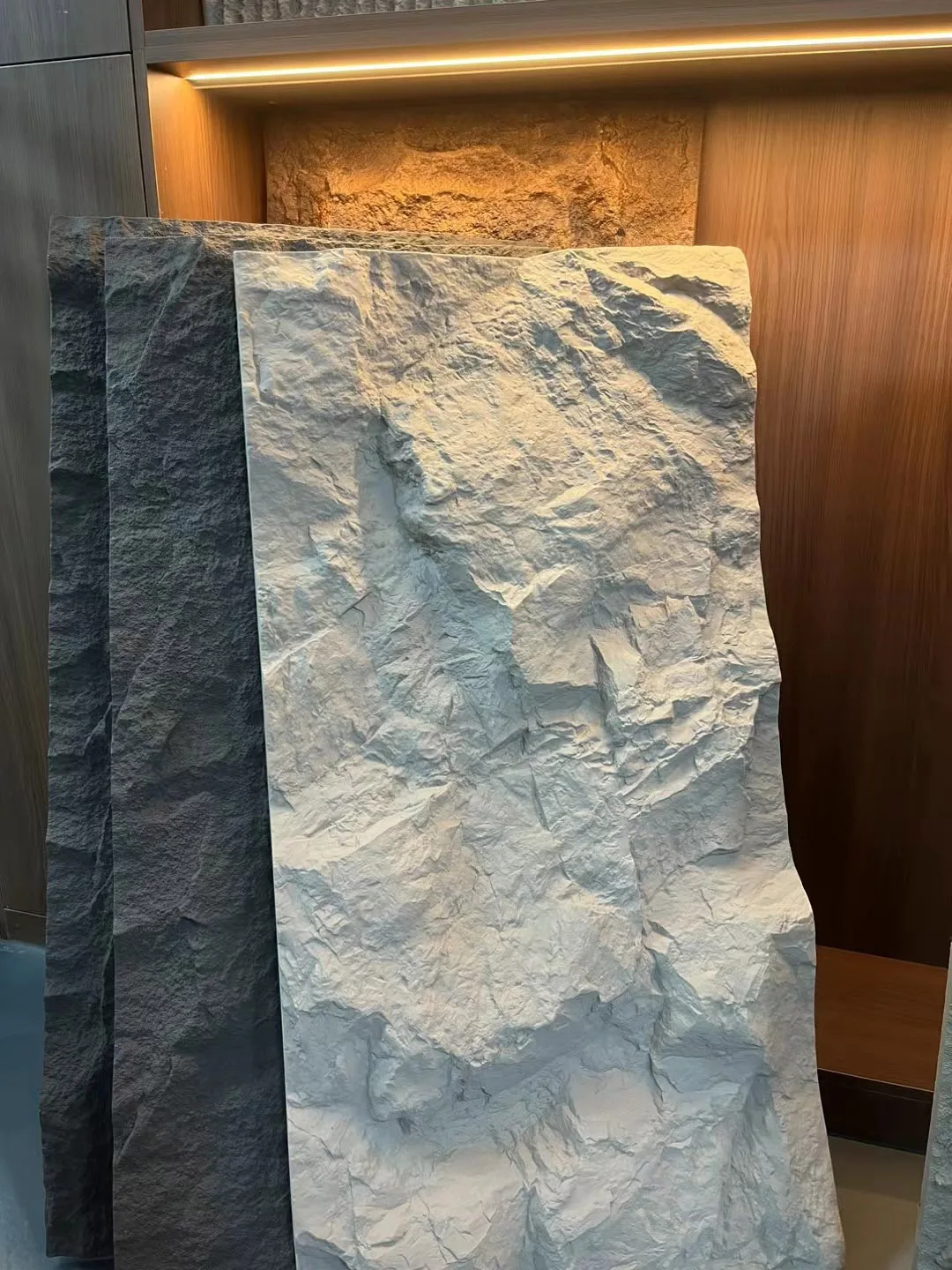 Exterior Wall PU stone panels 600*1200 MM Manufacturer Lightweight Faux polyurethane Mushroom Future stone 9 Brick stone