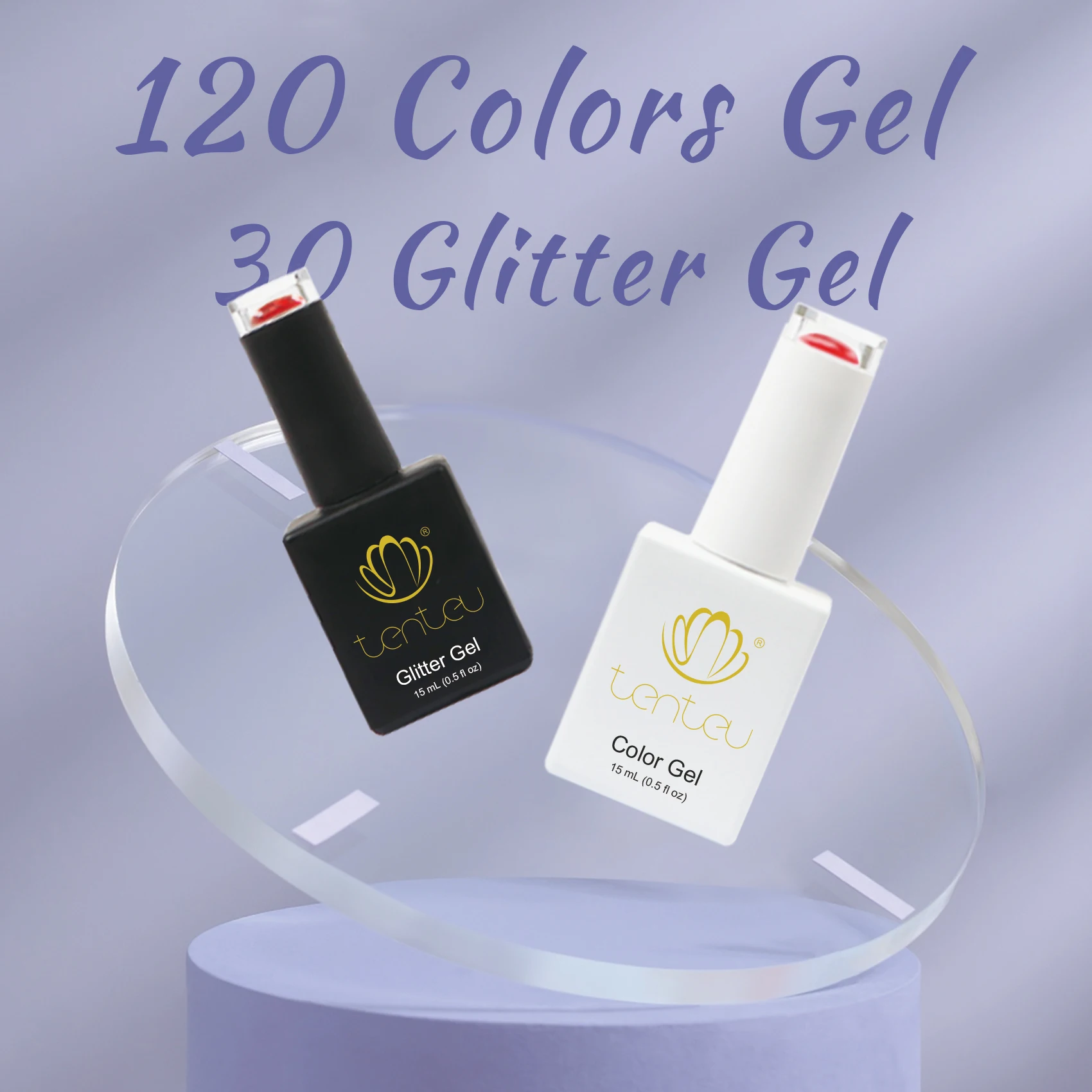 Tenteu bottles of various colors  gel polish set private label multicolor nails supplies salon non toxic nail polish
