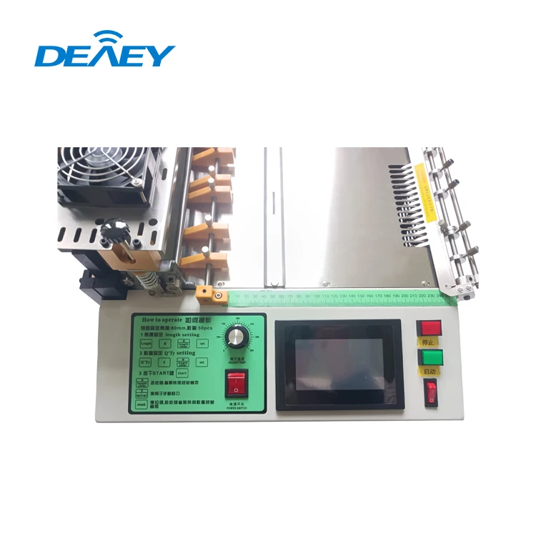 220mm Velcroes Tape Thin Cutting Machine Thick Dispenser Die Cut Strip Fabric Ribbon Cutter Zig Zag